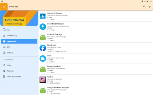 Apk extractor android App screenshot 3